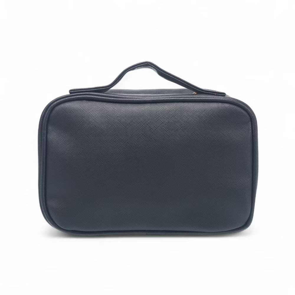French Connection Travel Organizer Pouch – Luxe Double-Zip Toiletry & Tech Case with Handle - Image 5