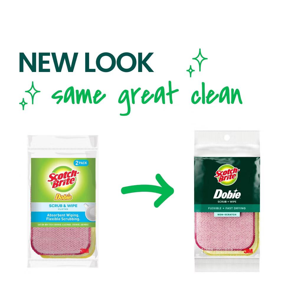 Dobie All-Purpose Non-Scratch Scrub and Wipe Cleaning Clothes - 2ct: Microfiber, Reusable, Multi-Surface - Image 9