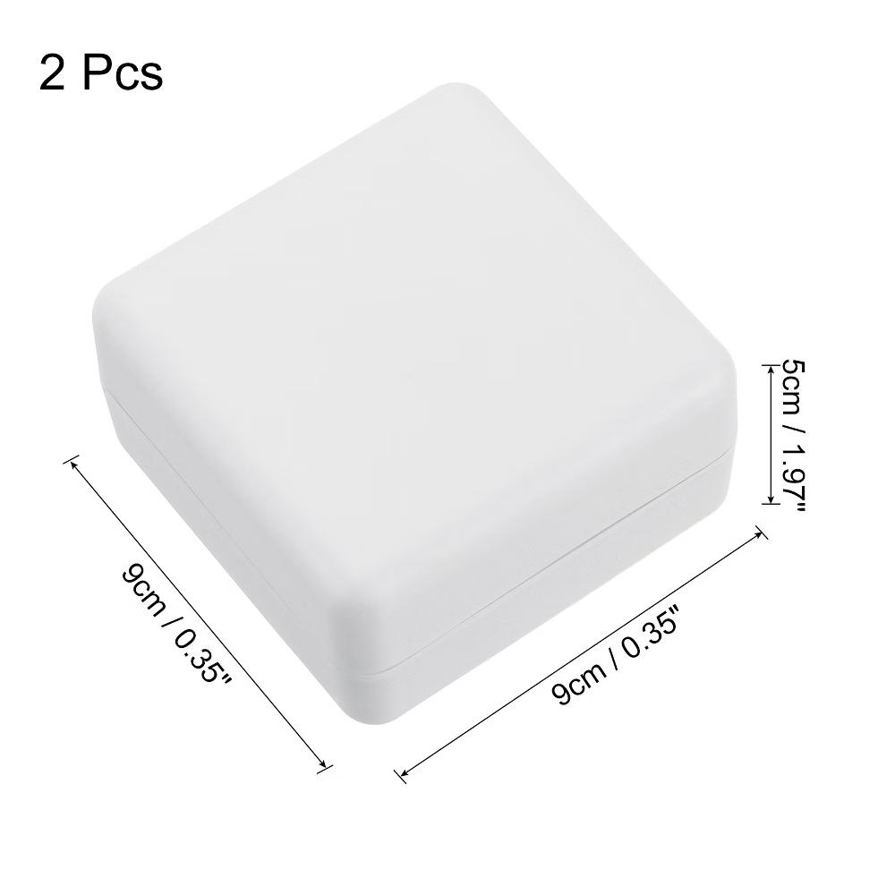 Wooden Detachable Self Draining Square Soap Dishes with Lid - Image 21