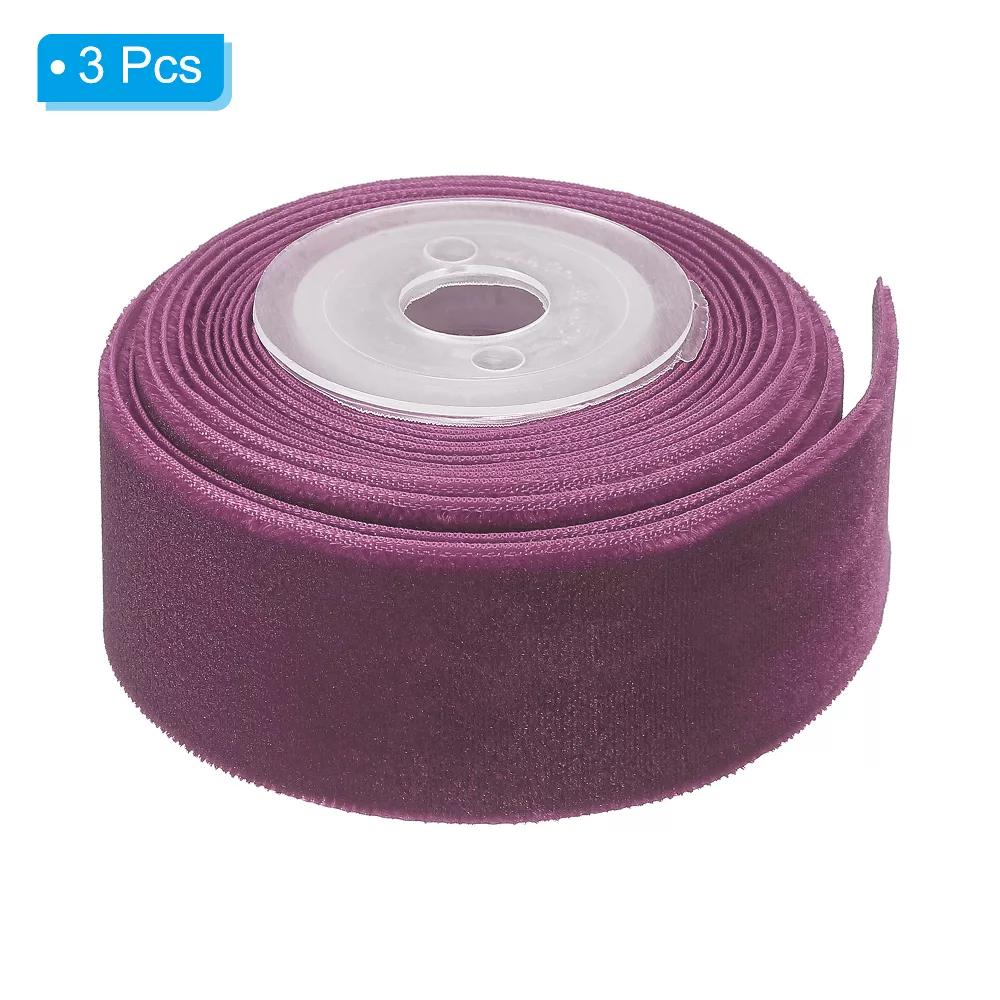 Velvet Single-Faced Vintage Soft DIY Craft Decorative Wedding Ribbon 3 Pcs - Image 7