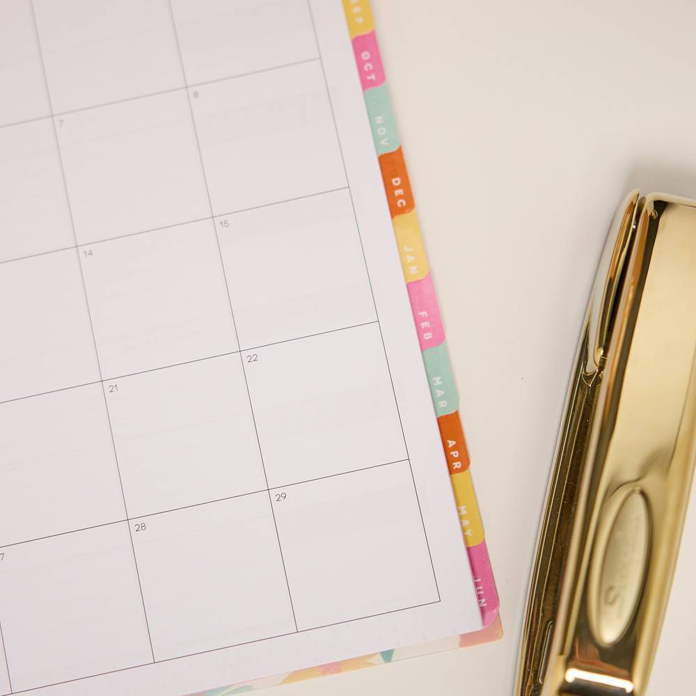 Happy Brands 2026-2027 9.375"x11.875" Organized Ditzy Garden Big 12 Months Twin Loop Dated Teacher Planner - Image 6