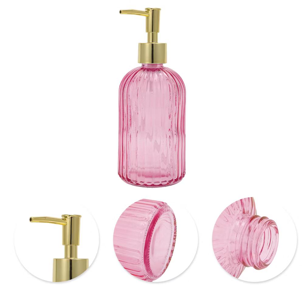 Convenient Vertical Stripe Soap Dispenser 13.53oz 1 Pc - Image 39