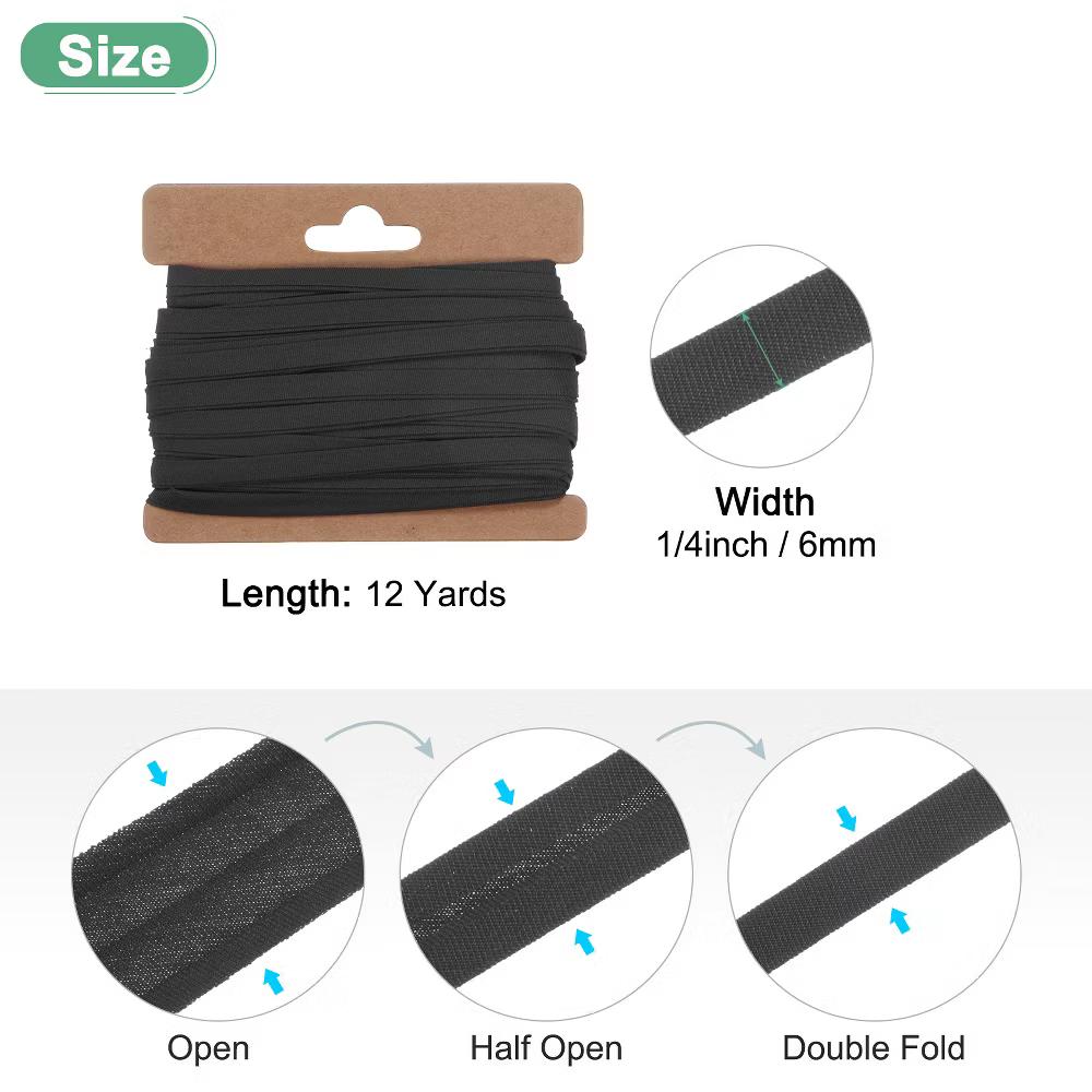 Cotton Durable Washable Double Fold Bias Tape Bias Tape 1 Pc - Image 4