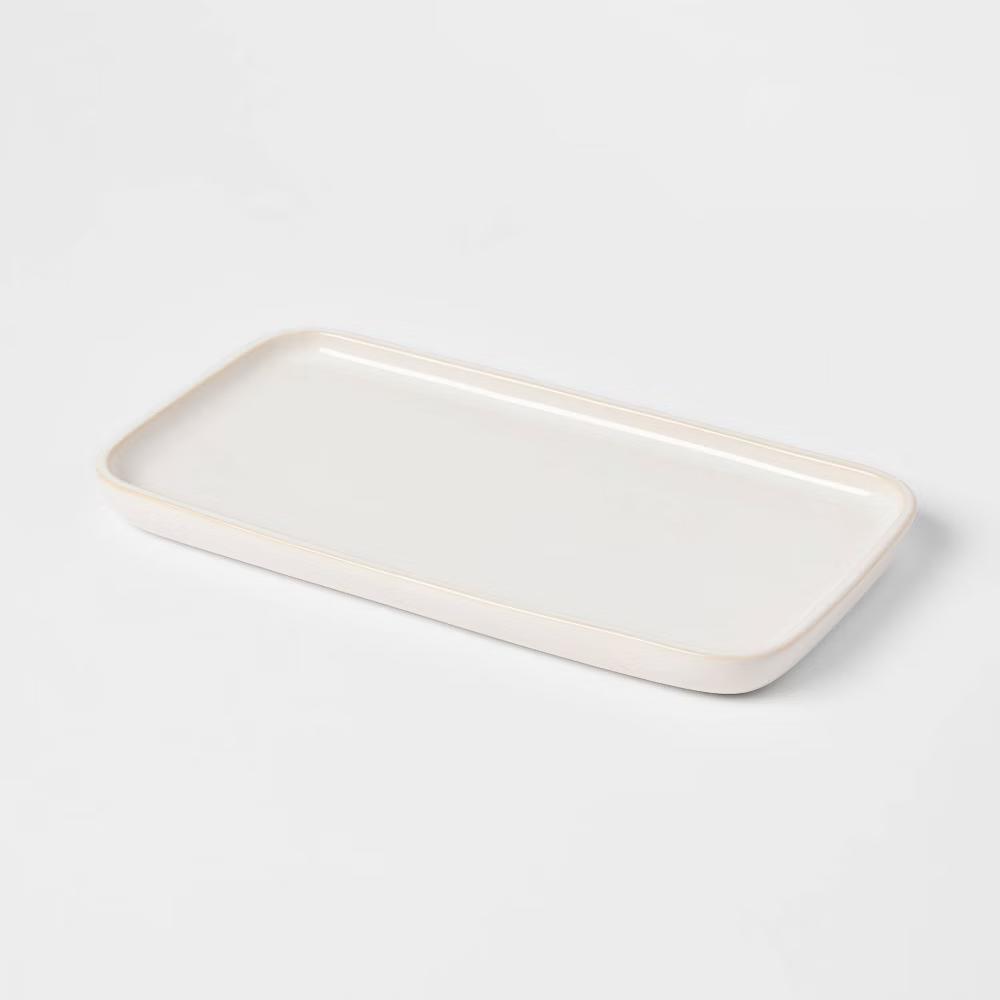 Ceramic Vanity Tray White - Image 2