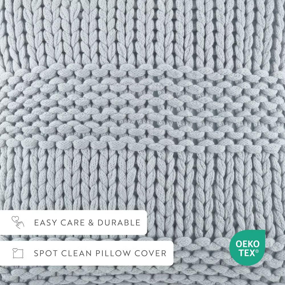 Cozy Chunky Knit Throw Pillow Cover And Pillow Insert - Image 69