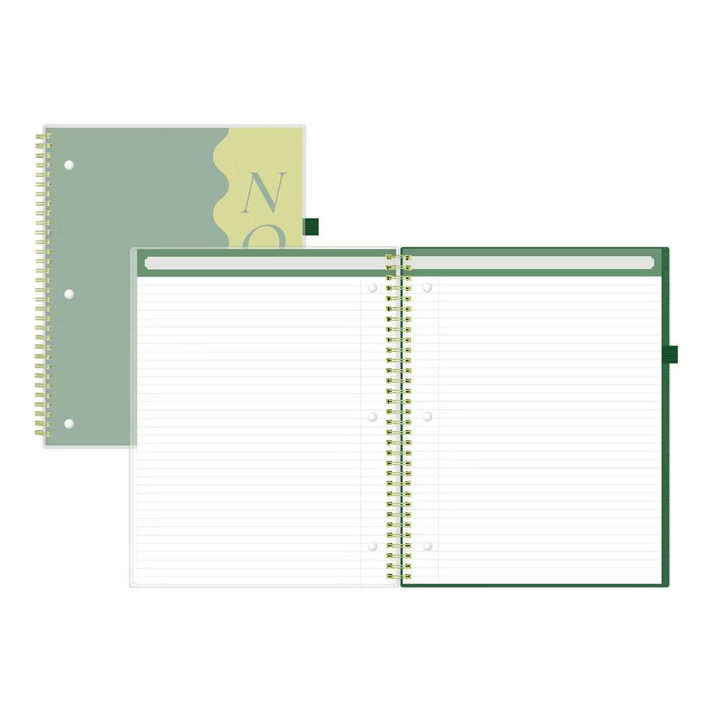 Blue Sky Your Year Parent Wirebound Notebook 8.5"x11" Green Note - Image 2