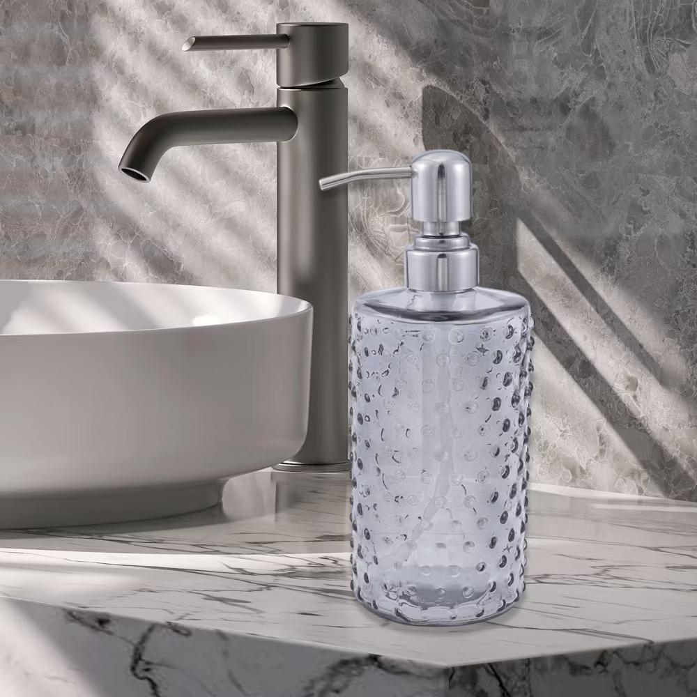 Elegant Polka Dot Pattern Soap Pump Dispenser for Bathroom 16.9oz 1 Pc - Image 34