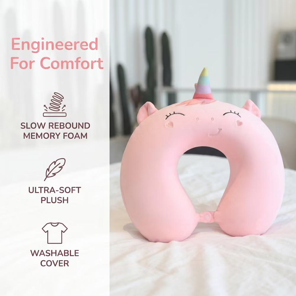 U-Shape Memory Foam Portable Traveling Travel Neck Pillows 12x12in 1 Pc - Image 29