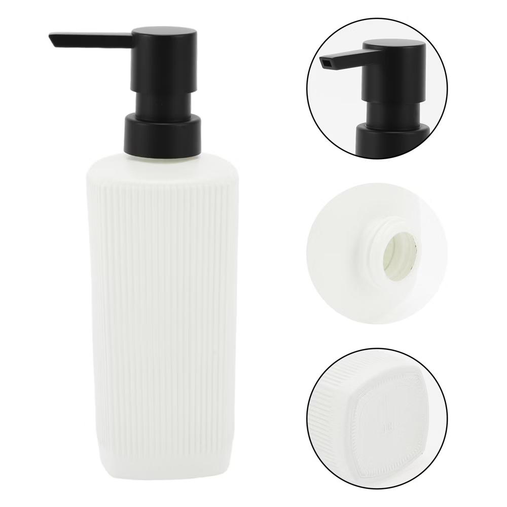 Classic Vertical Lines Soap Pump Dispenser for Bathroom 350ml 1 Pc - Image 17