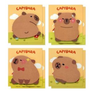Cute Capybara Sticky Notes (Set of 8)