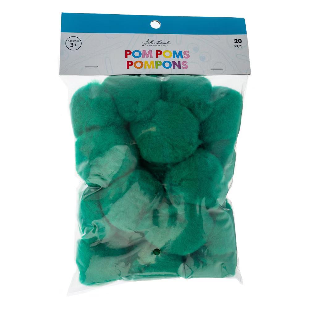 20ct Jumbo Pom Poms for DIY Arts and Crafts, Large Acrylic Poms Craft Embellishments (2 inch) - Image 10