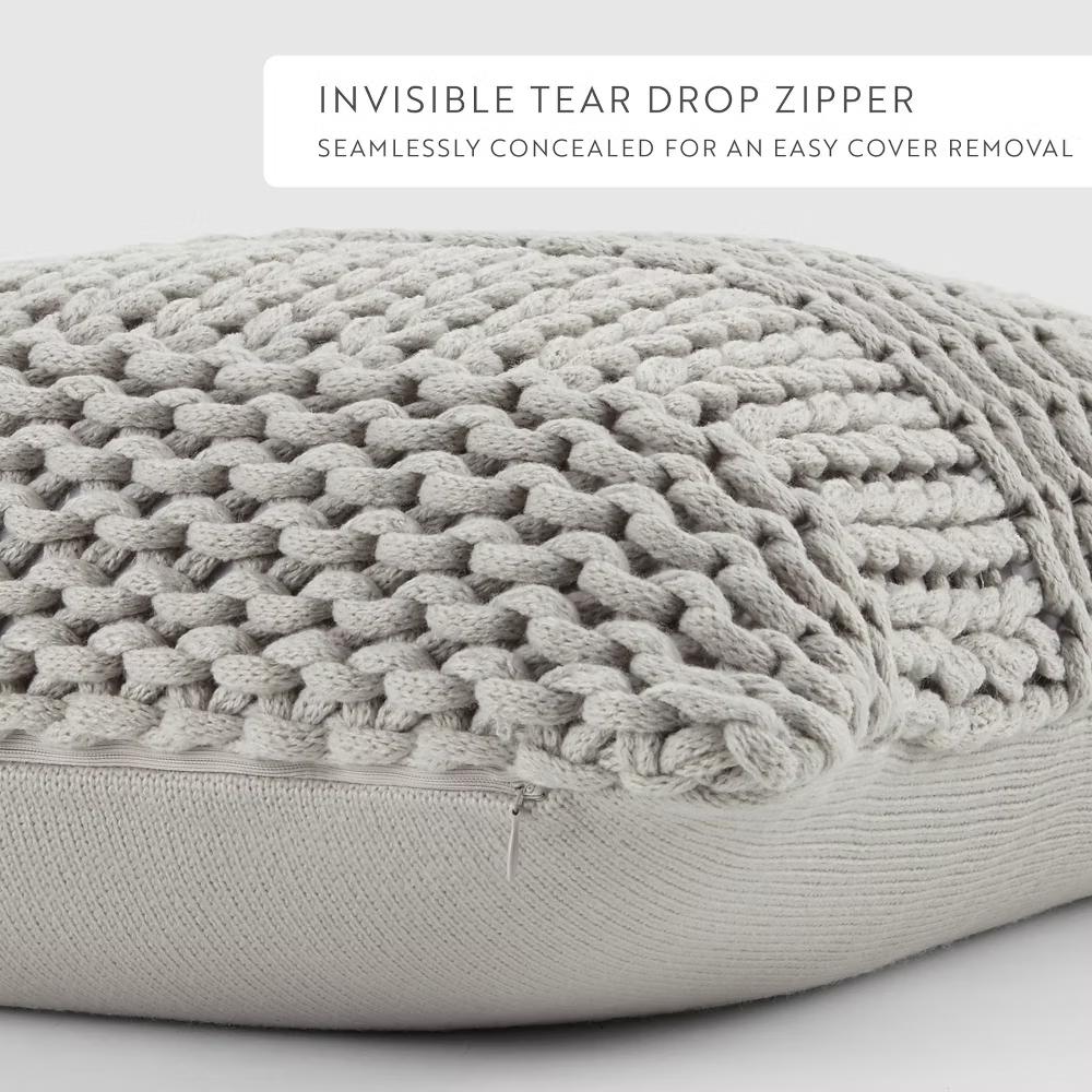 Cozy Chunky Knit Throw Pillow Cover And Pillow Insert - Image 40