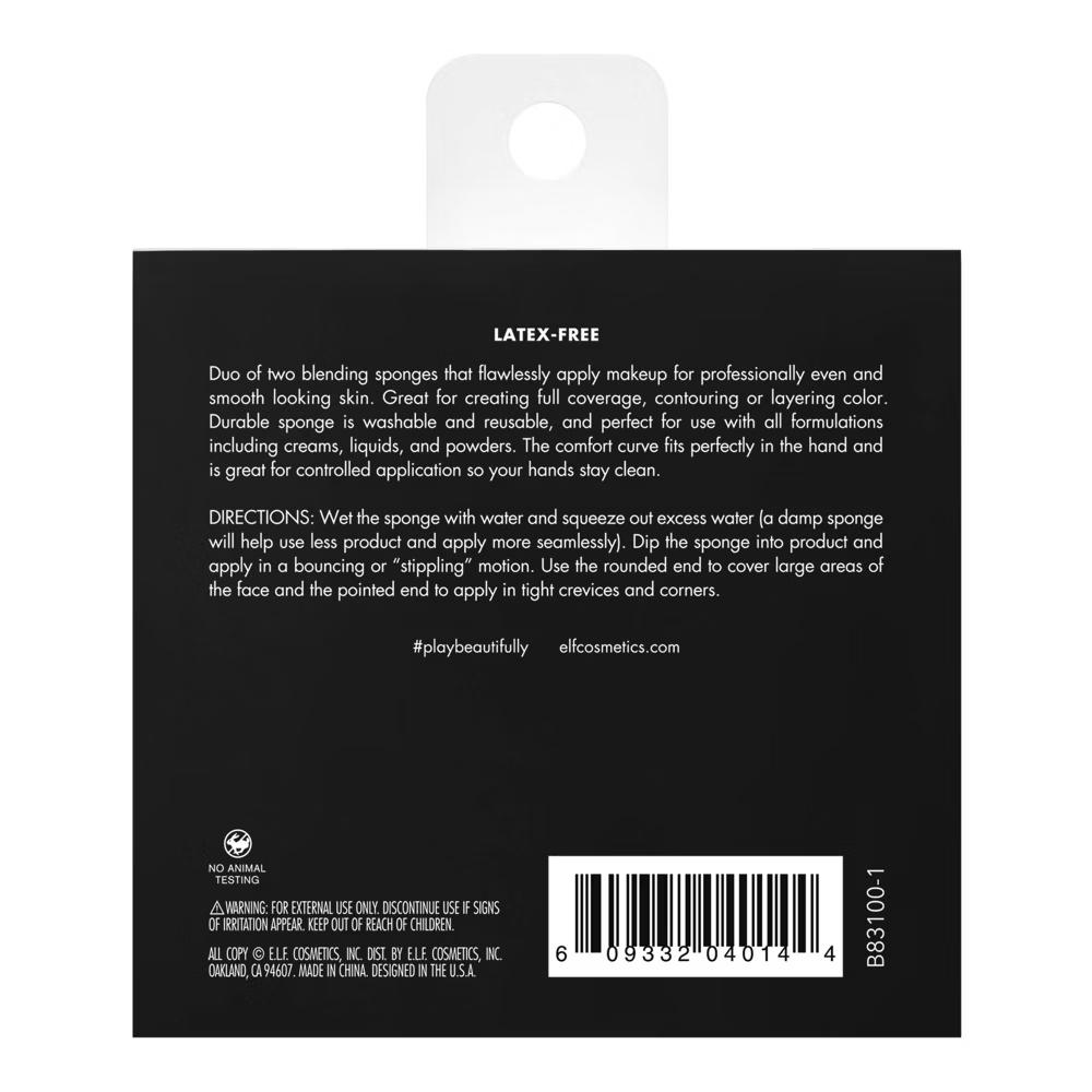 Total Face Sponge Duo - 2ct: Concealing & Blending Applicators, Paraben-Free, Vegan Makeup Tools - Image 3