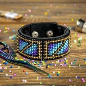 Crafts Bead embroidery kit on artificial leather FLBB-028