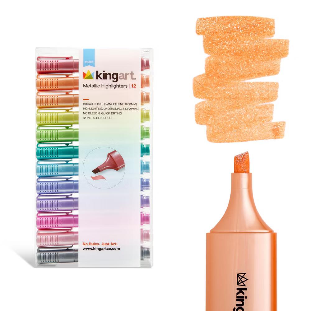 Highlighters 12 Metallic Colors - Image 5