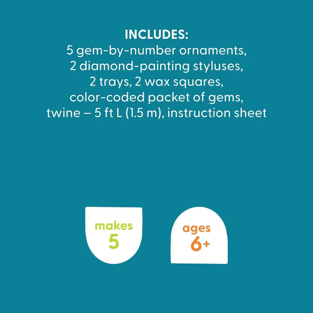 5ct Summer Craft Gem Art Popsicles Activity Kit - Image 2