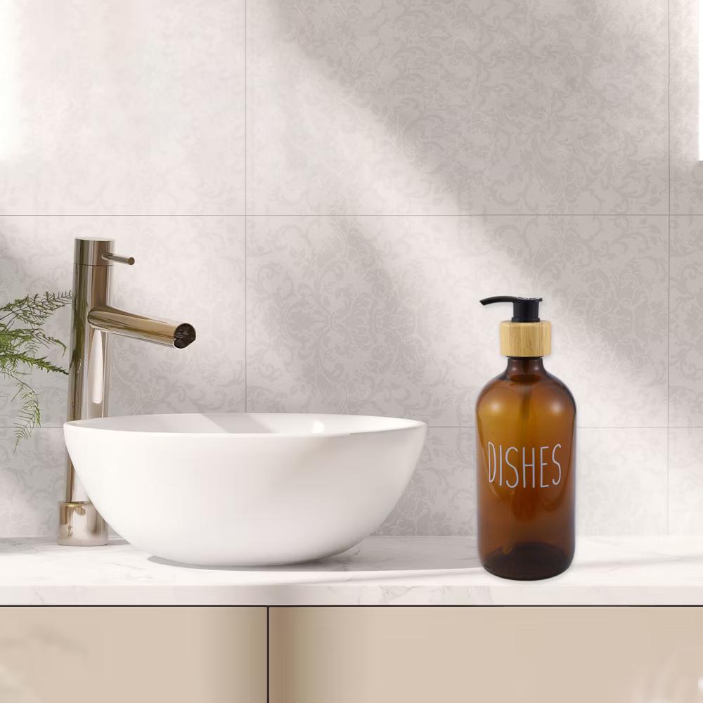 Elegant Contains the Letters DISHES Soap Pump Dispenser for Bathroom 16.9oz 1 Pc - Image 10
