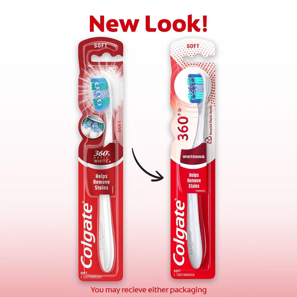360 Optic White Whitening Manual Toothbrush - Soft - Image 18