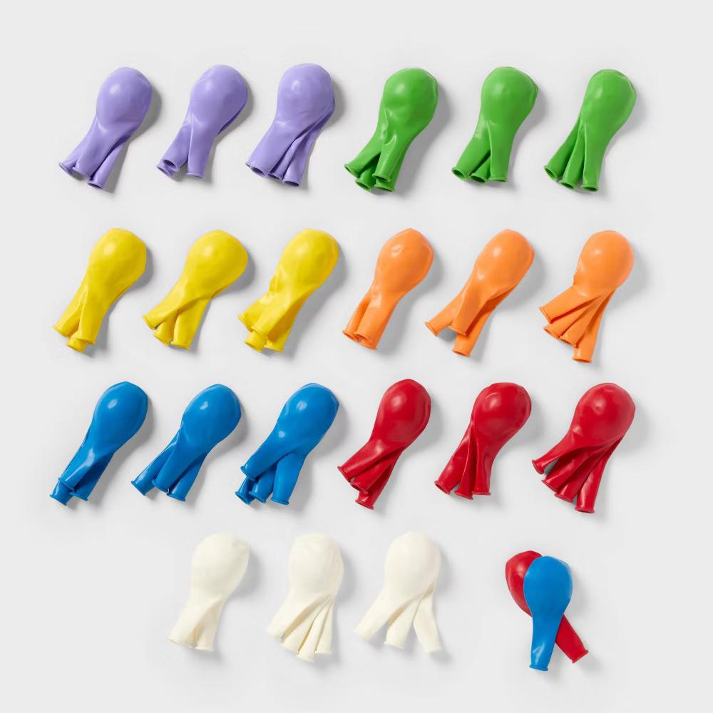 72ct Latex Party Balloons Color Mix - Image 4