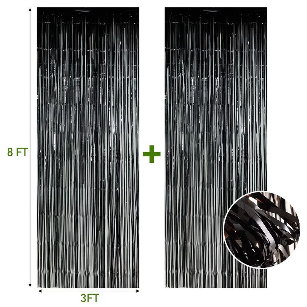 Twinkle Star Metallic Tinsel Fringe Curtains - 3 ft 8 ft Backdrop, Photo Booth, Party, Wedding Decor - Image 6