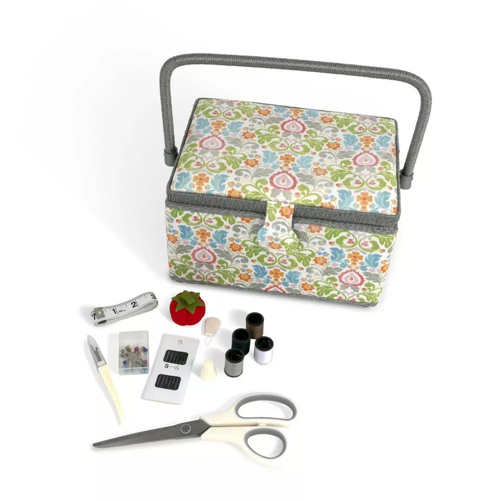 Medium Sewing Basket Kit Filled with Essential Sewing Supplies - Image 3