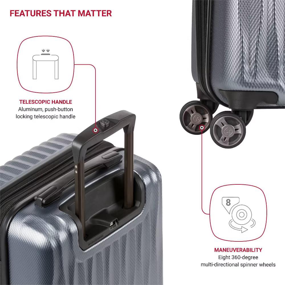 Energie Hardside Carry On Spinner Wheels Suitcase - Image 10