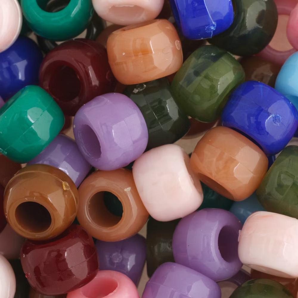 1000pcs 9mm Assorted Plastic Barrel Pony Beads for Jewelry Making Bracelets Necklaces DIY, Kandi Beads Bulk Crafting Beads - Image 12