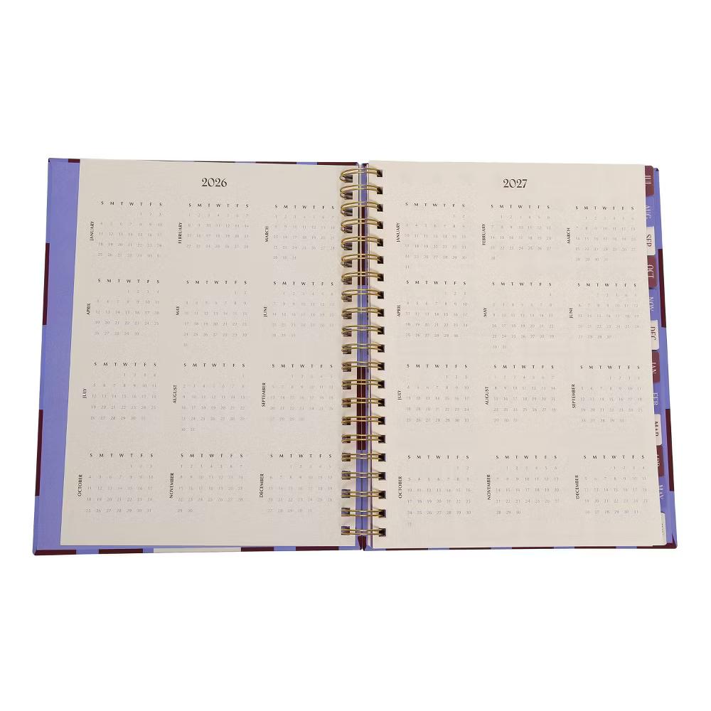 Pearhead 9.5"x11" 2026–2027 Weekly/Monthly Academic Planner with Stickers Purple/Maroon - Image 11