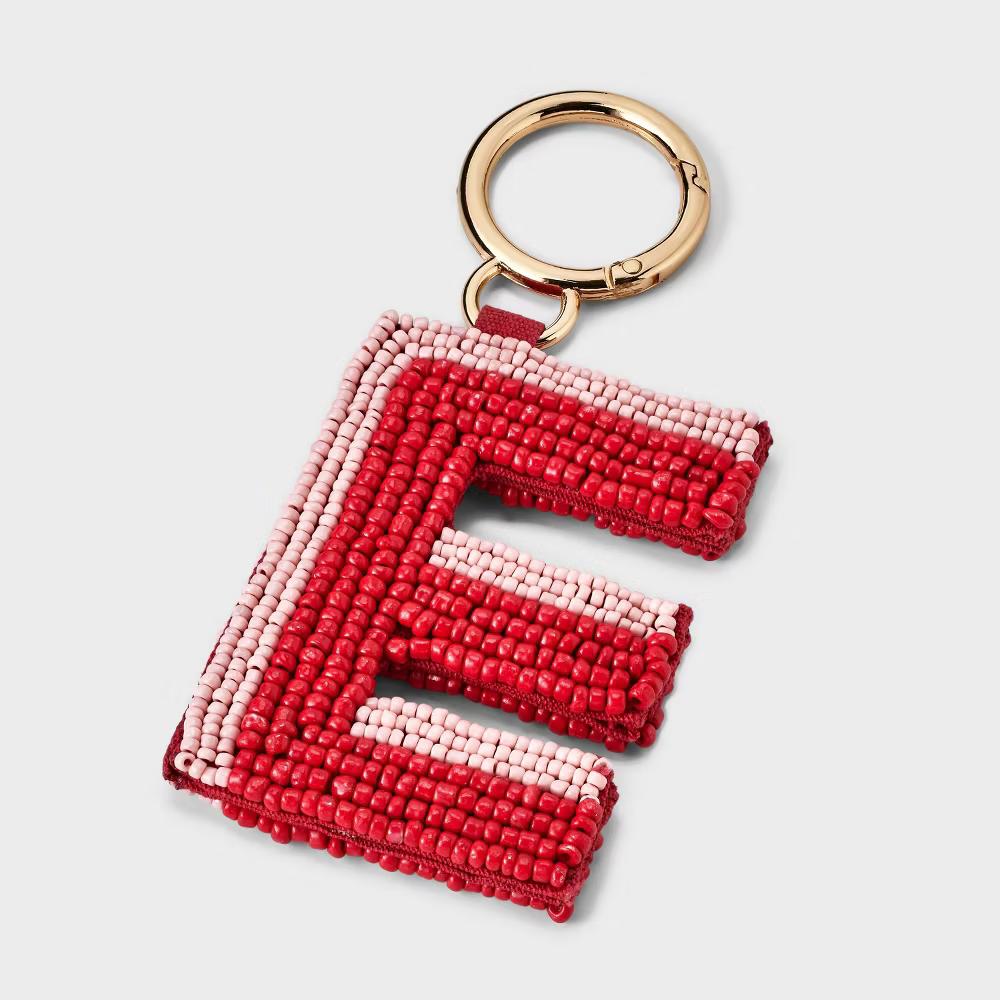 Beaded Monogram Letter Bag Charm - Image 4