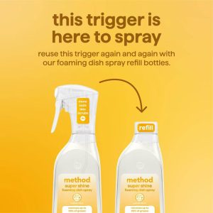 Method Super Shine Foaming Dish Spray Powered By Enzymes Coastal Citrus