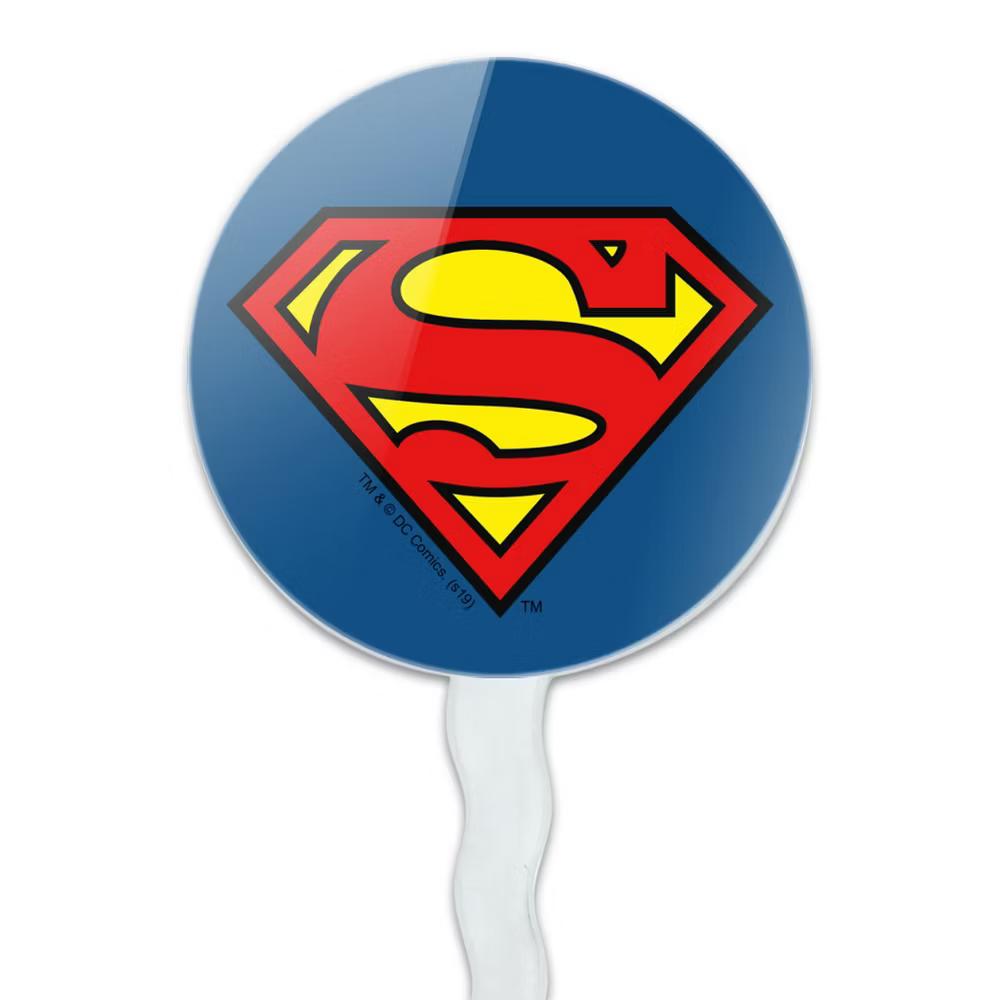 Classic S Shield Logo Cupcake Picks Toppers Decoration Set of 6 - Image 4