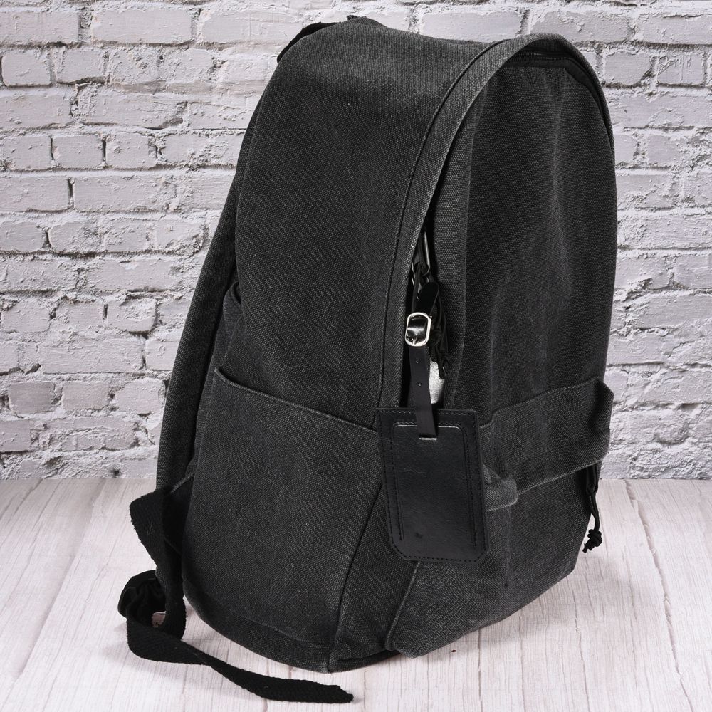 Backpack PU Holder Identifier Card Luggage Tag with Strap 4 Pcs - Image 2