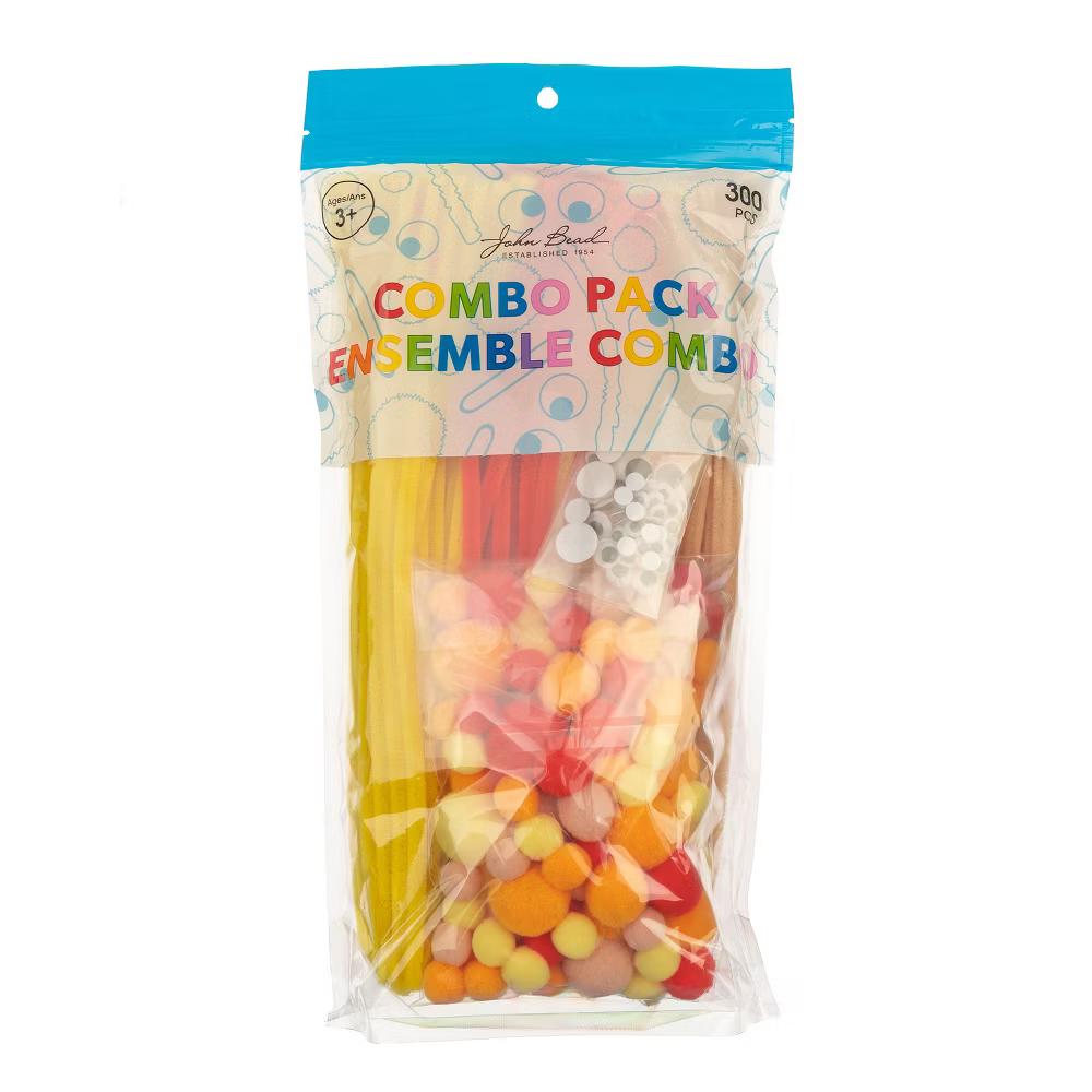 300ct Craft Combo Pack Pipe Cleaners Pompoms Googly Eyes Activity Kits - Image 33