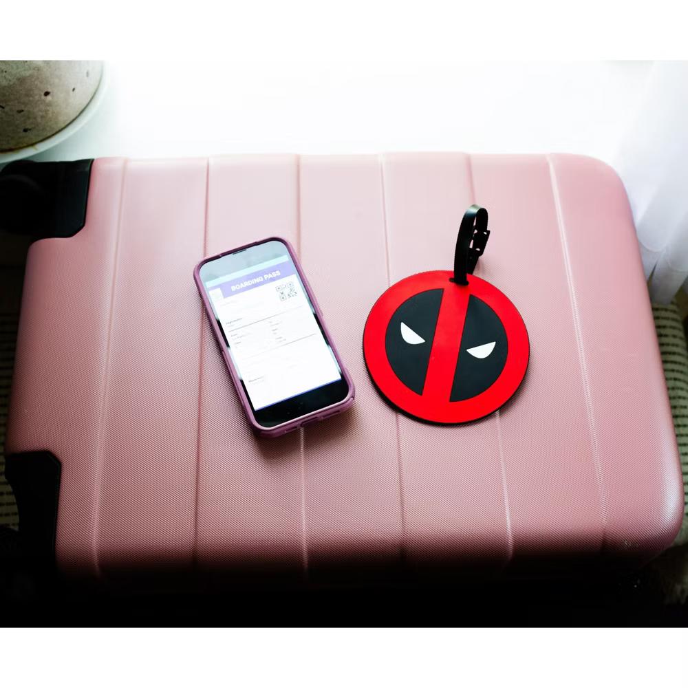 Comics Deadpool Logo Travel Luggage Tag With Suitcase ID Card Label - Image 7