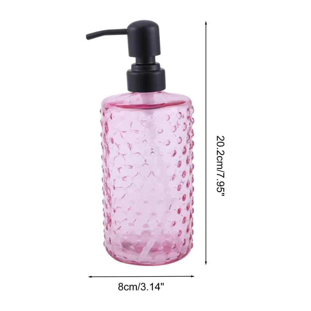 Elegant Polka Dot Pattern Soap Pump Dispenser for Bathroom 16.9oz 1 Pc - Image 49