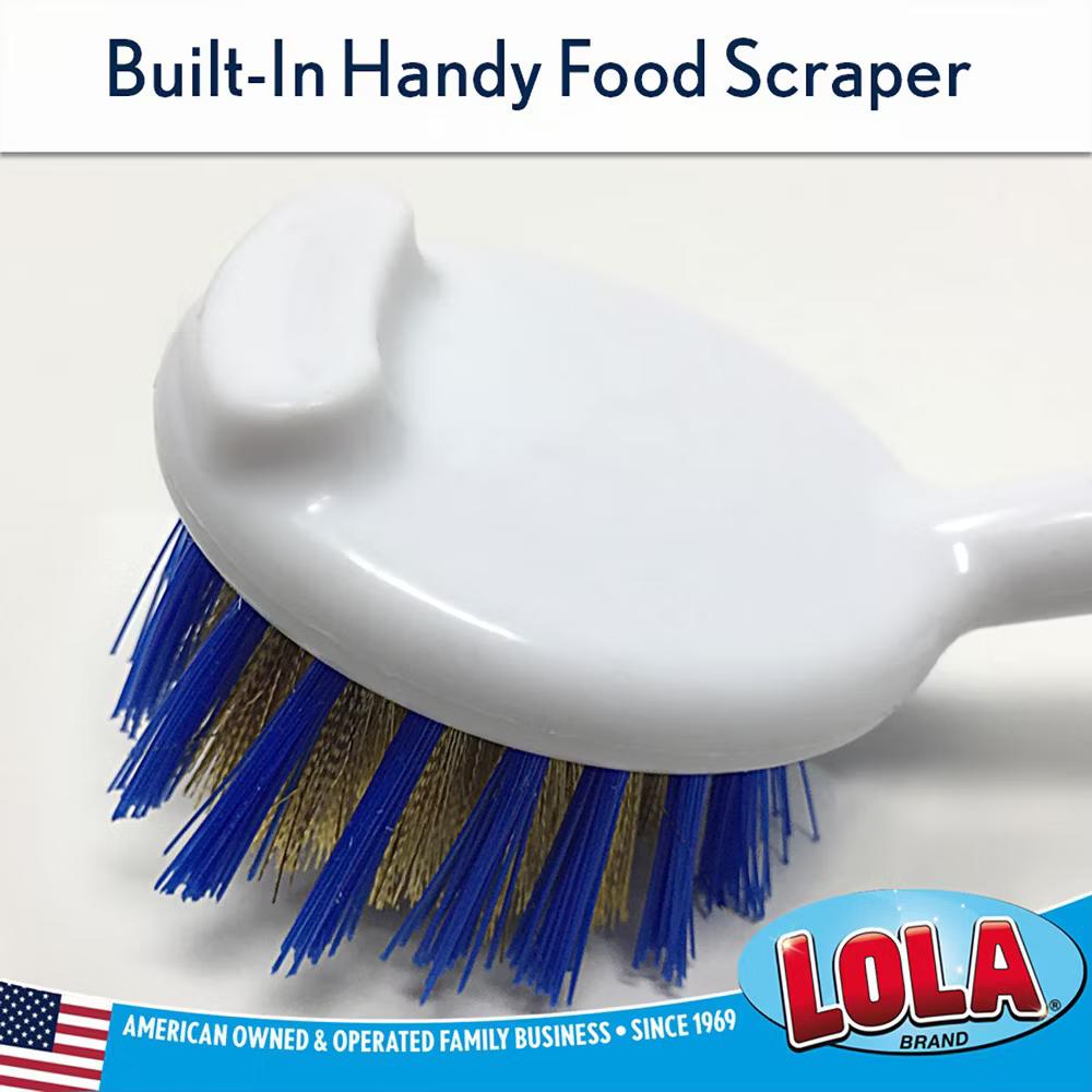 PRO Dish Brushes & Scrubber- Stiff Bristles, Food Scrapers, Comfort Handles - Image 9