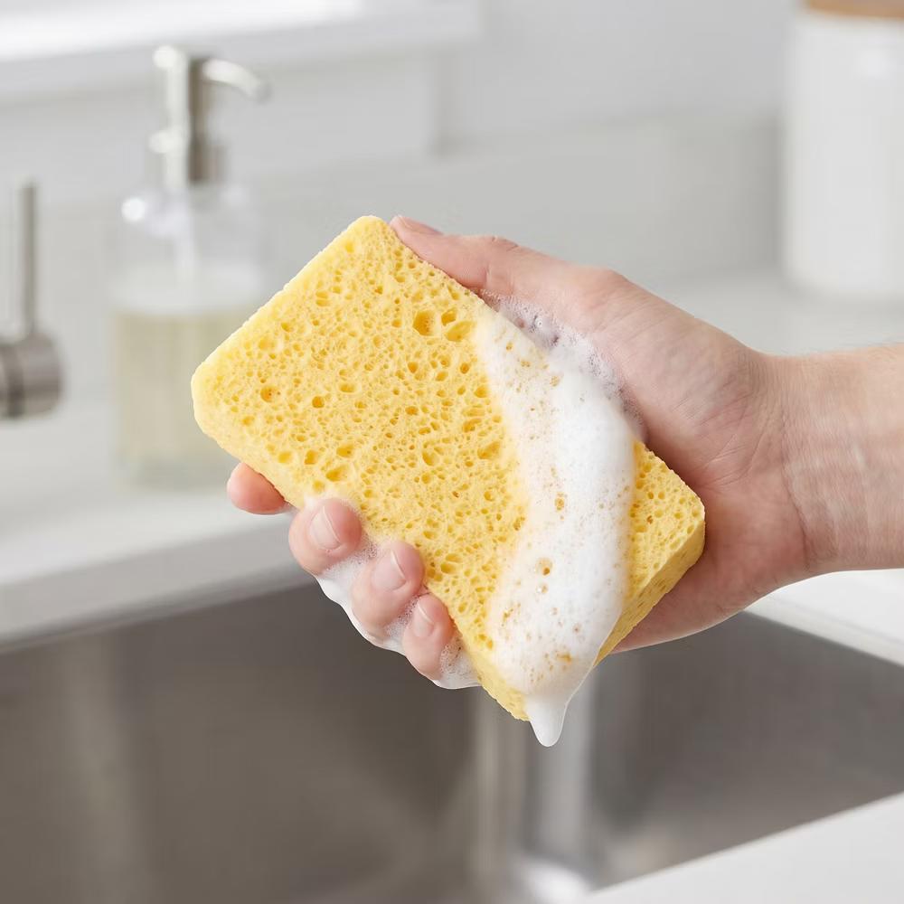 Kitchen Household Cleaning Non-Scratch Cleaning Sponge 6 Pcs - Image 17
