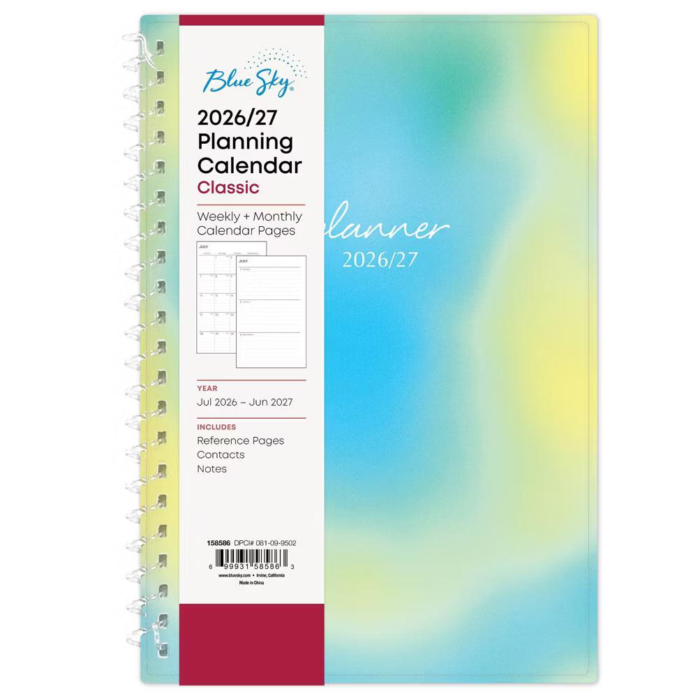 Blue Sky 5"x8" 2026-2027 Student Planner Dalla Weekly/Monthly Spiral NonTabbed - Image 2