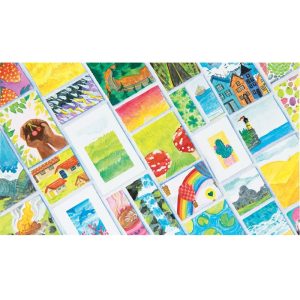 35pc Watercolor Paint Set - Non-Toxic Multicolor Craft Paint for Kids 6