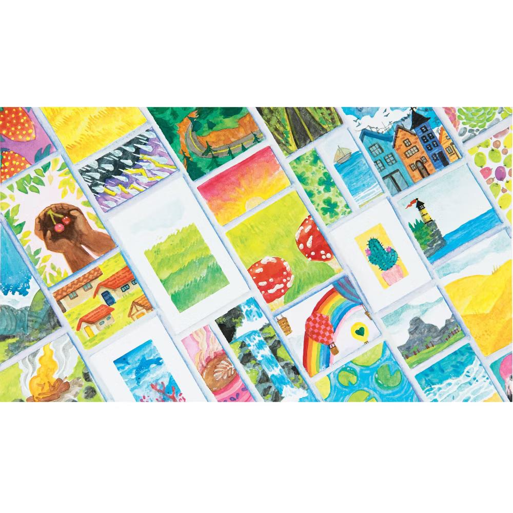 35pc Watercolor Paint Set - Non-Toxic Multicolor Craft Paint for Kids 6