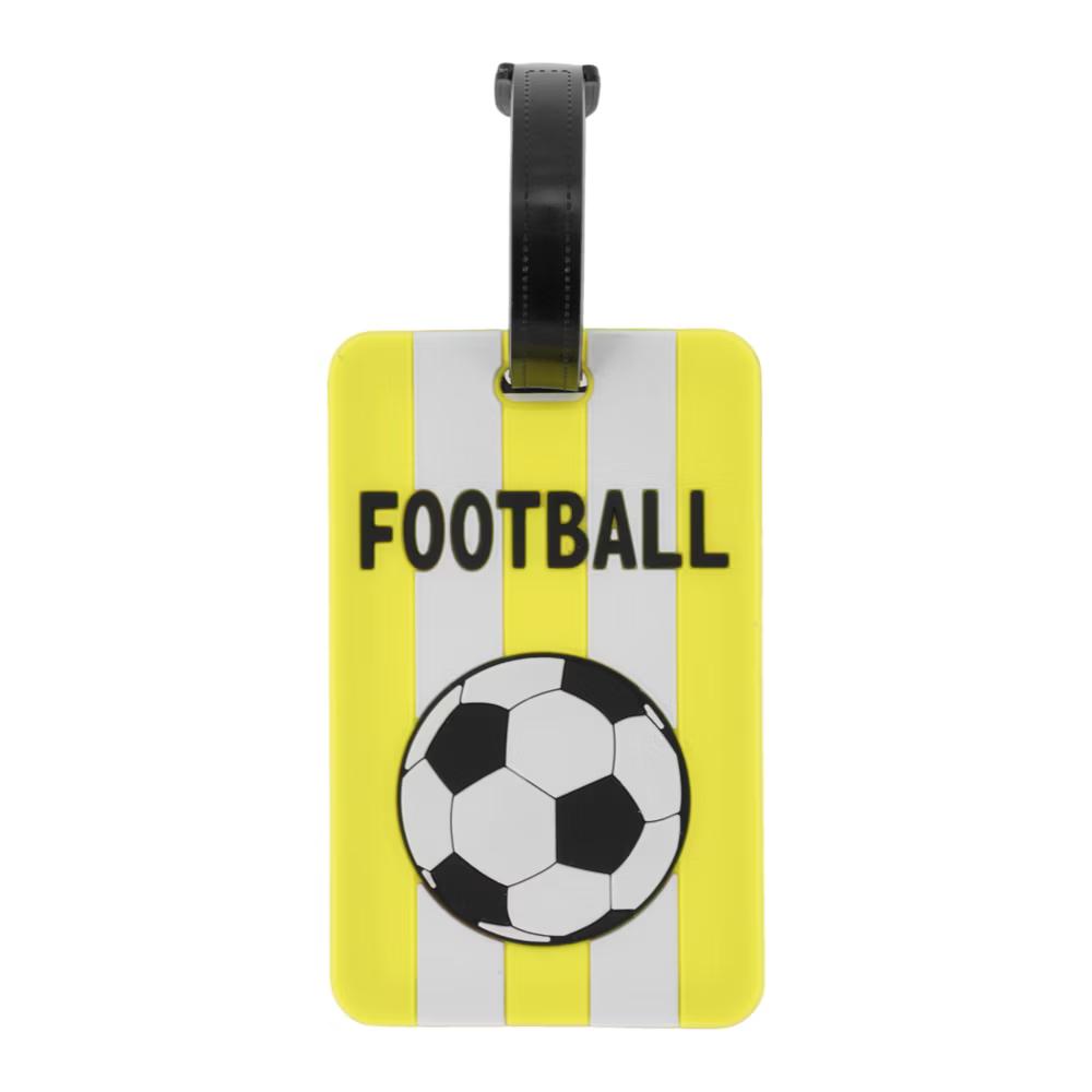 Football Pattern Luggage Tag 1 Pc