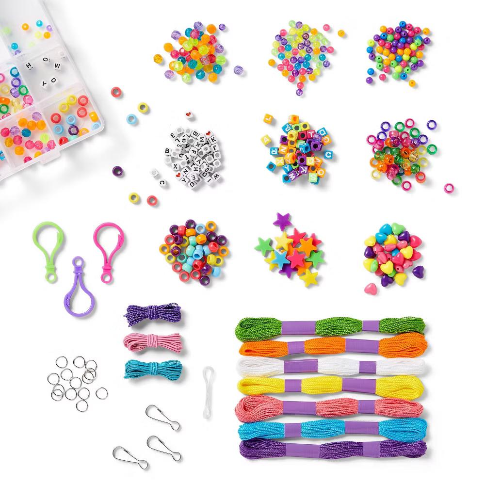 502pc String A Bling Jewelry Set - DIY Bead Kit for Bracelet Making & Friendship Bracelets - Image 2