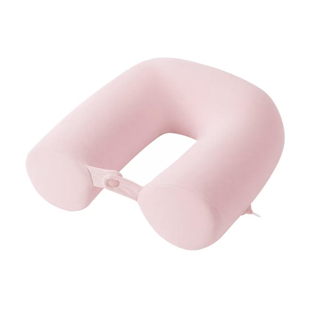 U‑Shaped Memory Foam Nap Pillow with Snap Closure for Desk and Travel Use 1Pc - Image 2