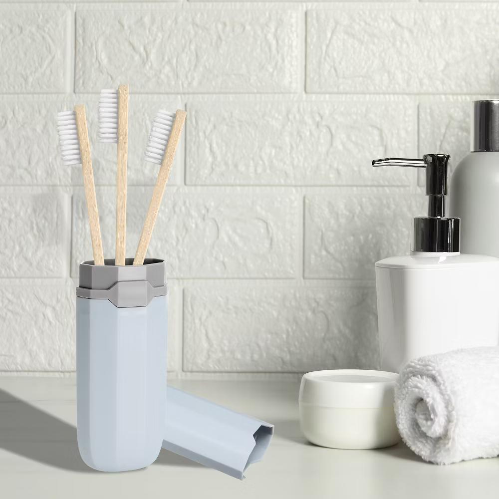Travel and Outdoor Plastic Portable Simple Storage Toothbrush Containers 8 2.2 1.2 Inch 2 Pcs - Image 10