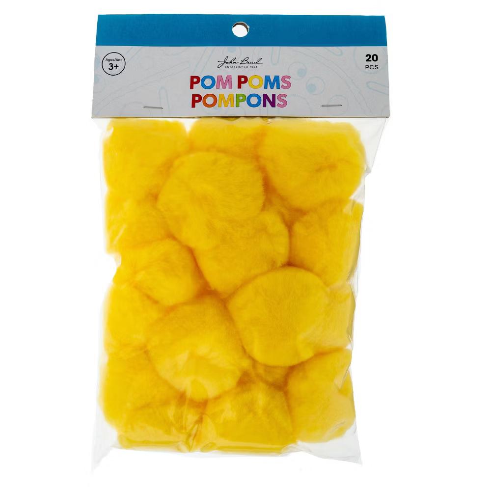 20ct Jumbo Pom Poms for DIY Arts and Crafts, Large Acrylic Poms Craft Embellishments (2 inch) - Image 22