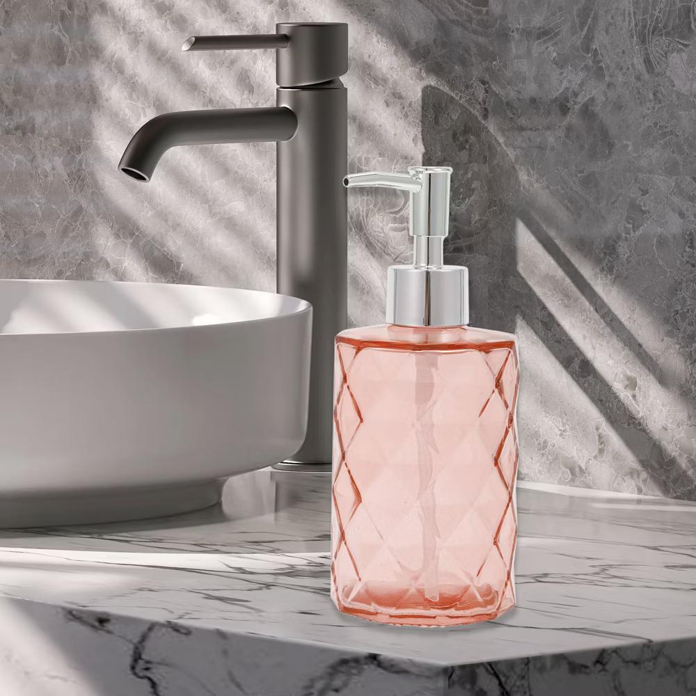 Durable Diamond-shaped Soap Dispenser 11.16oz 1 Pc - Image 27