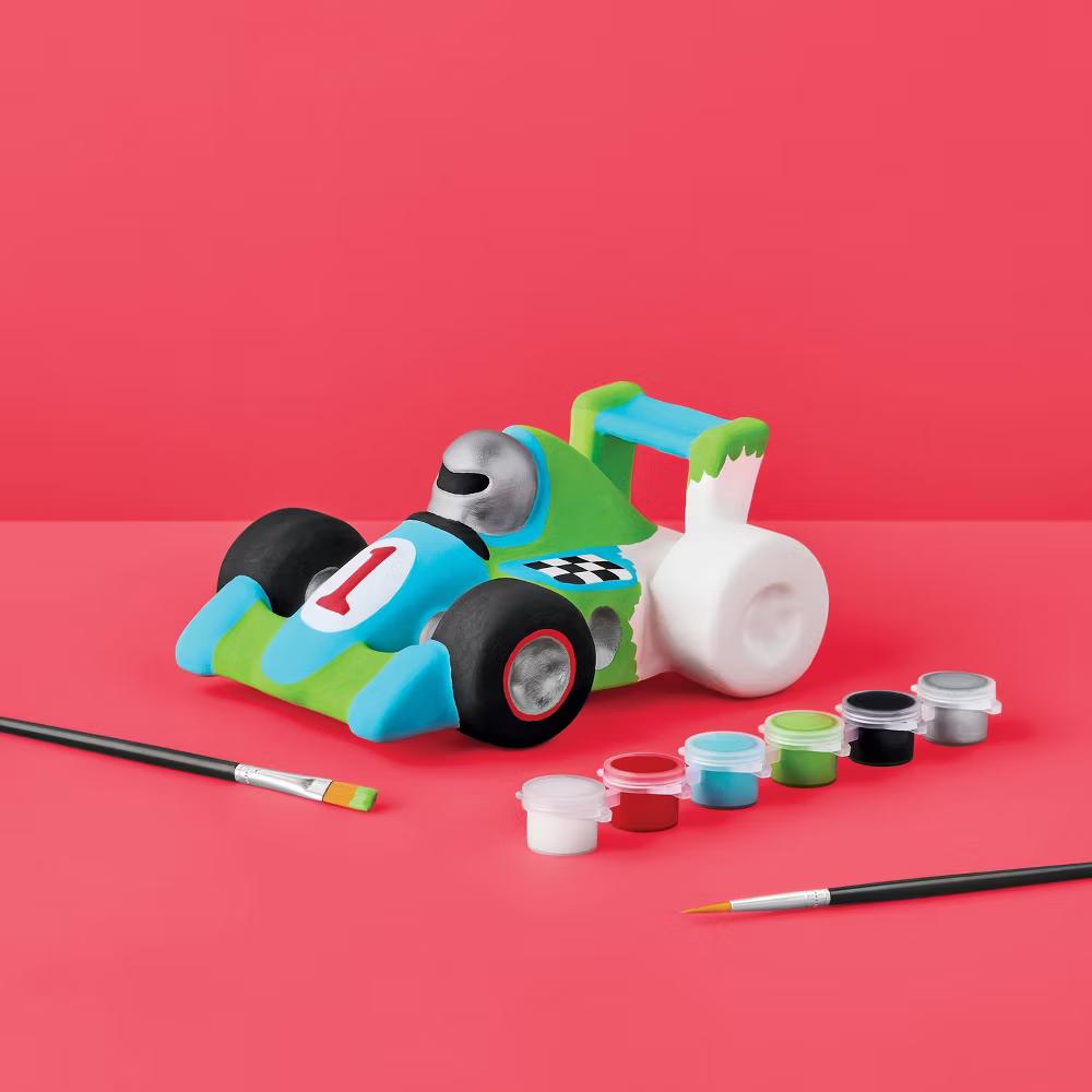 Ceramic Race Car Painting Craft Activity Kit