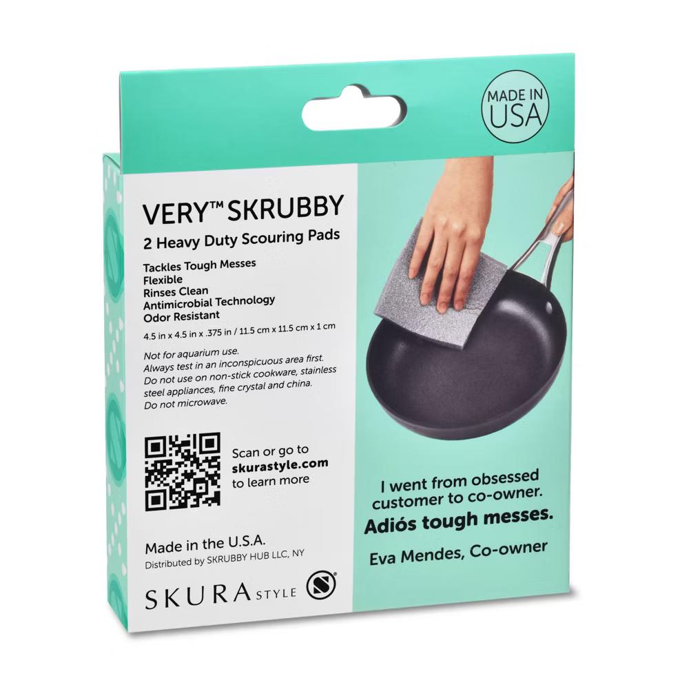 Skura Style Eva Mendes Very Skrubby Heavy Duty Scouring Pads - 2ct - Image 5