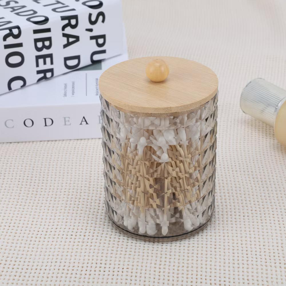 Dustproof Diamond-pattern Bath Canister 1 Pc - Image 15