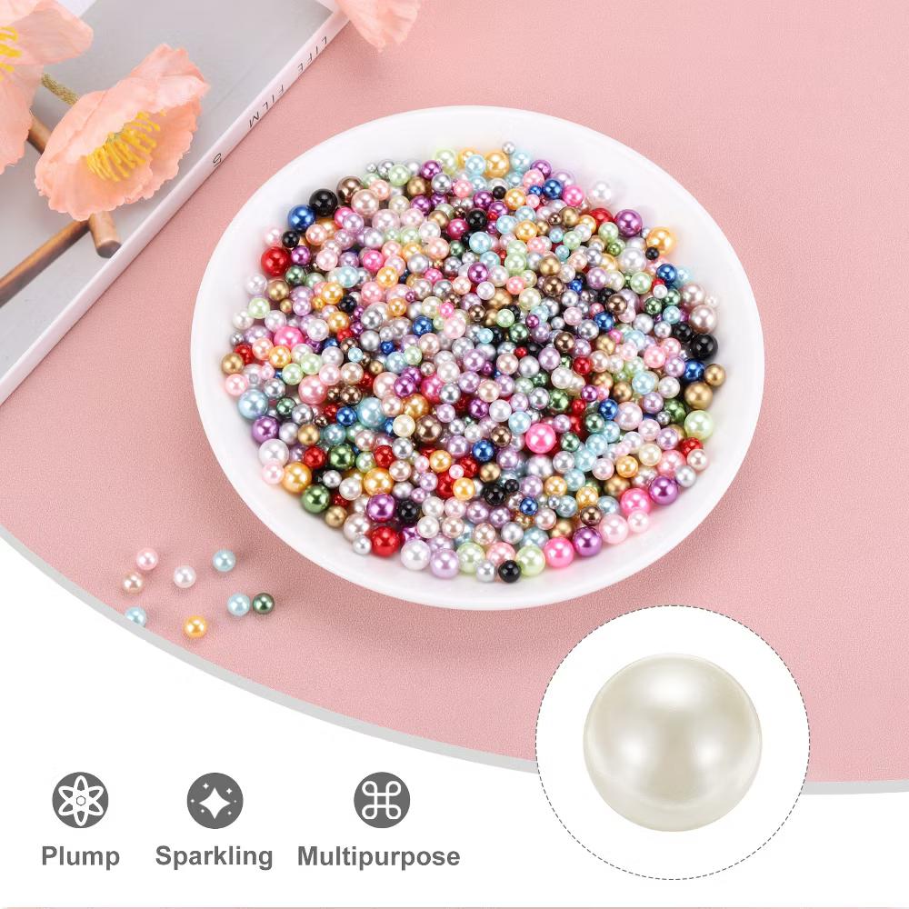 No Hole ABS Round Faux Pearl for Vase Fillers DIY Home Decoration 800 Pcs - Image 4